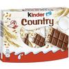 Kinder Country 9’lu  Sütlü-Yulaflı Çikolata 23,5 gr